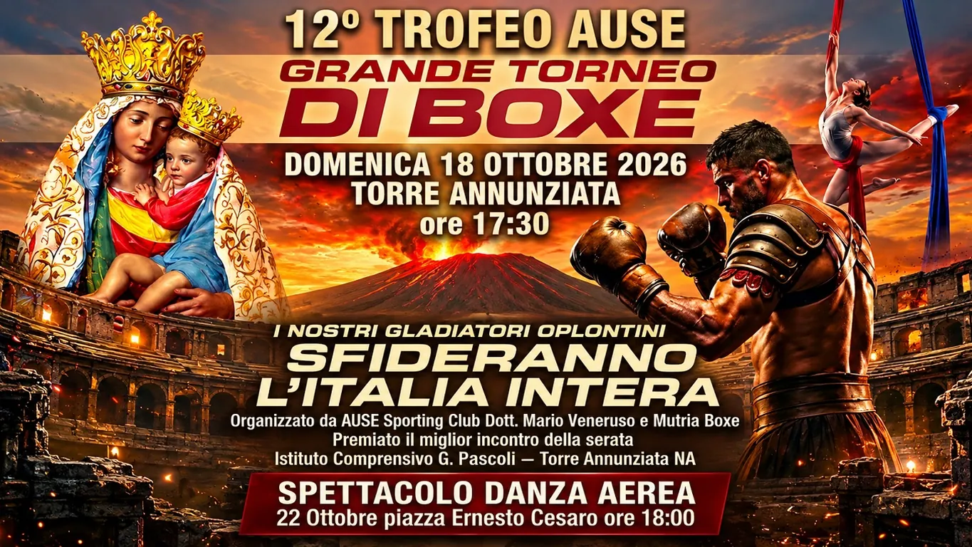 Torre Annunziata, torna il Trofeo AUSE di Boxe: sul ring atleti e grandi campioni