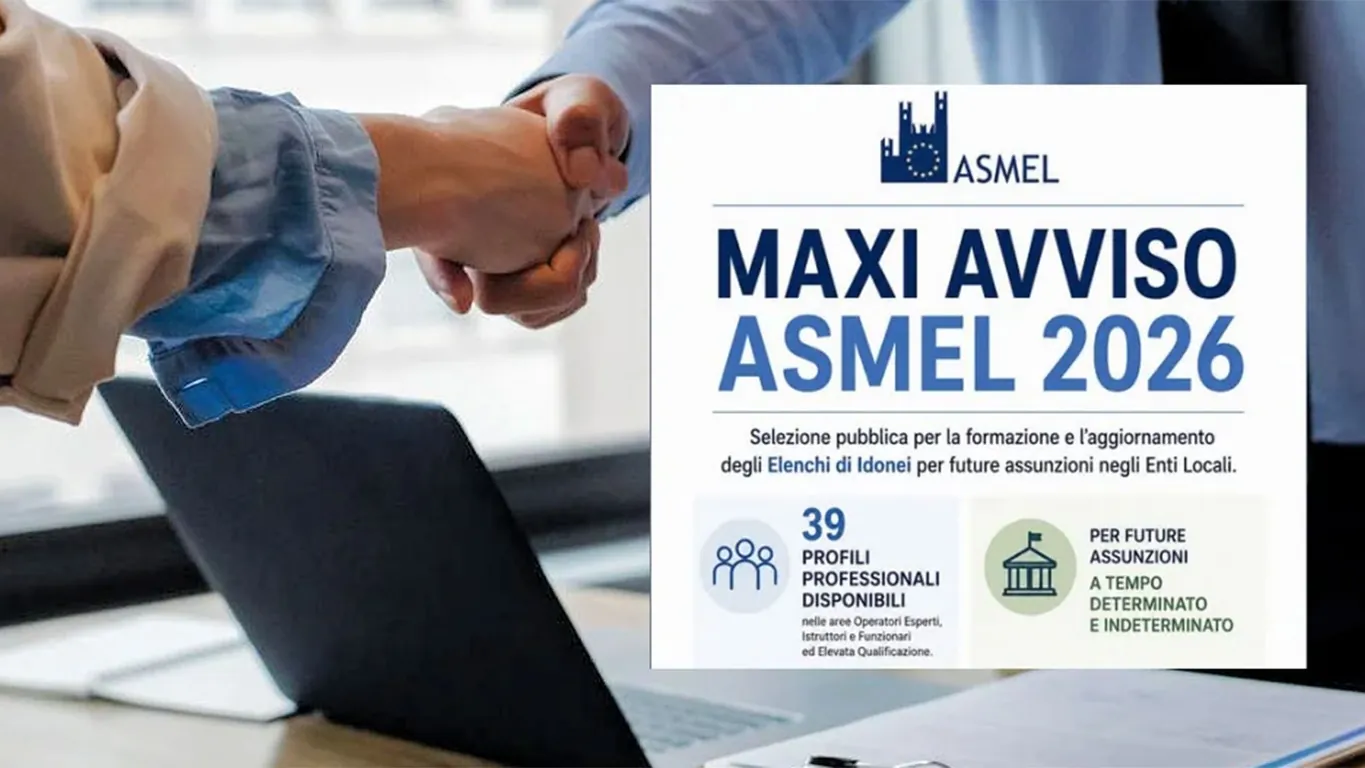 Maxi Avviso Asmel 2026: il 15 ottobre la scadenza per partecipare alla selezione nazionale