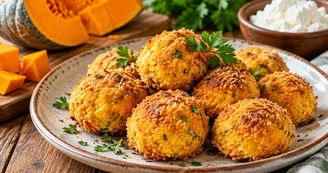 Polpette di zucca e ricotta al forno: croccanti fuori e morbide dentro