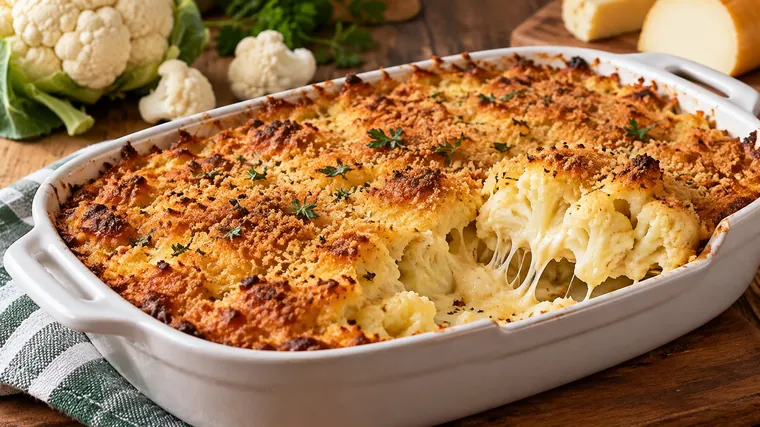 Ricetta del giorno: sformato di cavolfiore e scamorza
