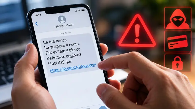 Truffe via SMS, attenzione ai falsi messaggi di banche e corrieri