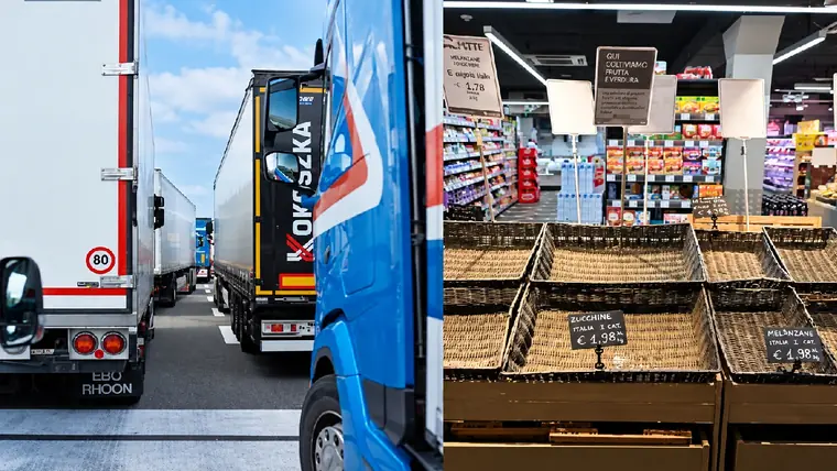 Caro carburanti, ancora proteste tir al Sud, a secco distributori e supermercati. Salvini: "Da oggi via ai pagamenti"