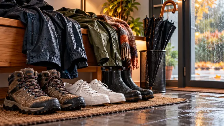 Pioggia e umidità: come proteggere scarpe e giacche durante l'autunno