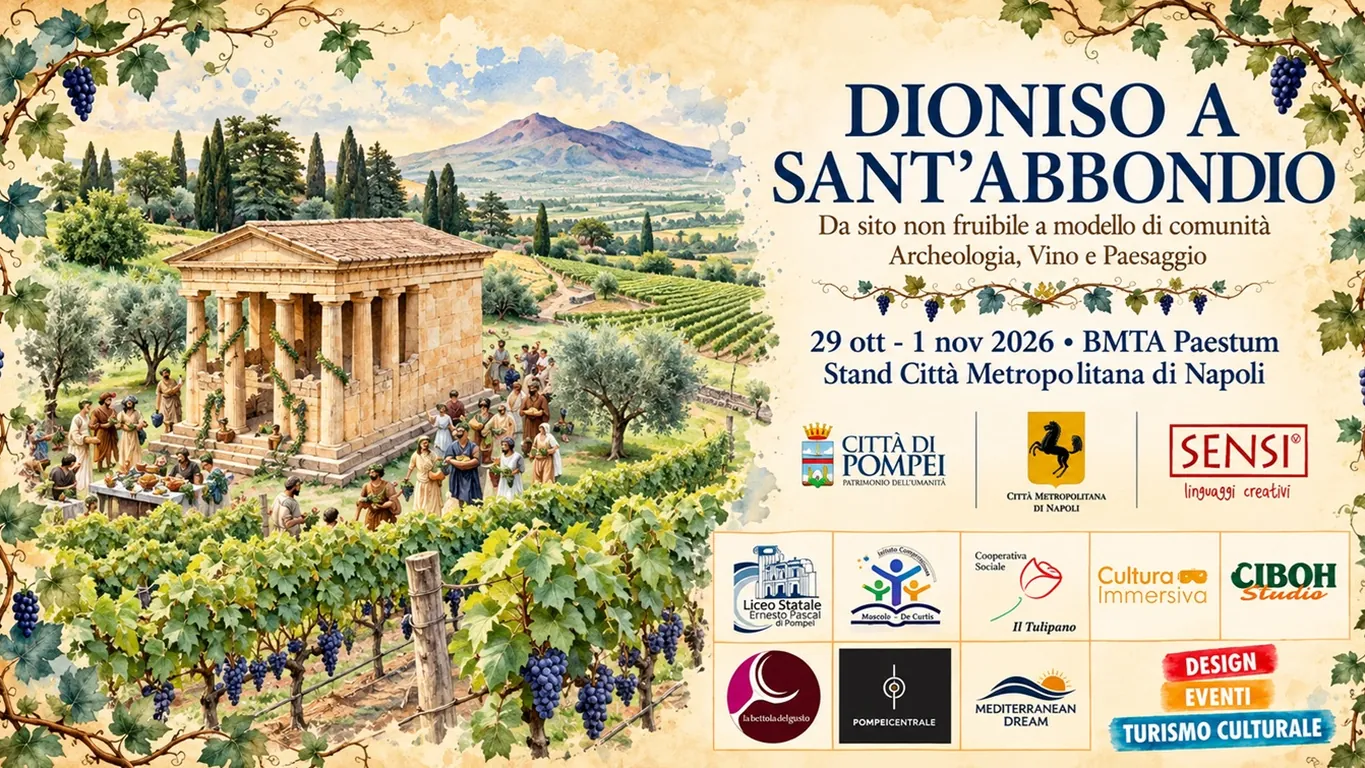 Pompei, il Tempio di Dionisio protagonista alla Borsa Mediterranea del Turismo Archeologico