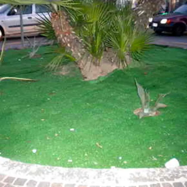 Tappeto sintetico al posto dell´aiuola. Protesta del Pd