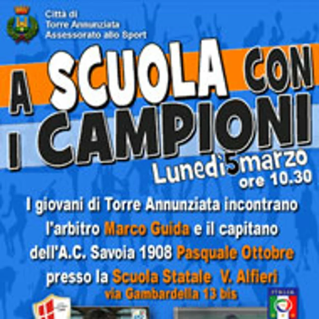 "A scuola con i campioni", gli studenti incontrano Ottobre e Guida