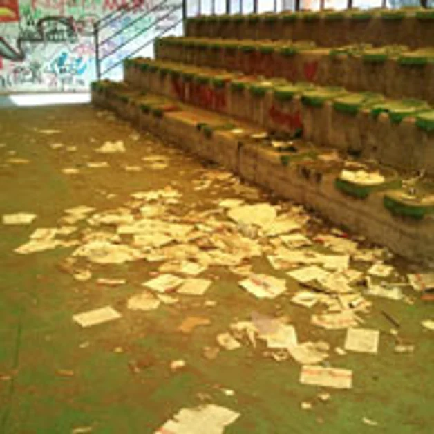 Tendostruttura del Liceo Pitagora, incuria e degrado