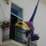 La bandiera tibetana esposta al Comune