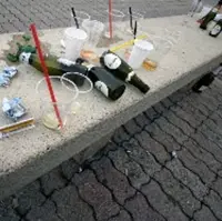 C.mare di Stabia. Natale, Villa comunale invasa da sporcizia