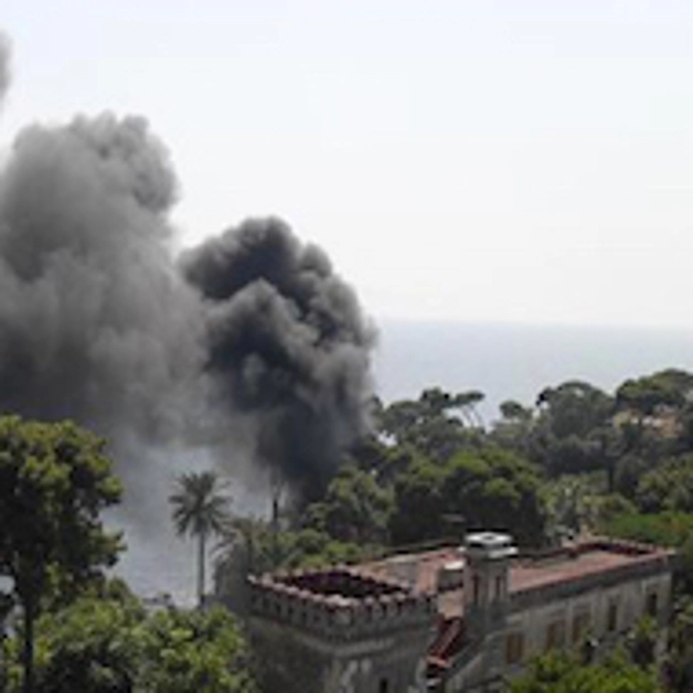 Incendio nel bosco di Villa Filangieri