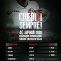 Savoia, abbonamenti e biglietti Savoia-Benevento