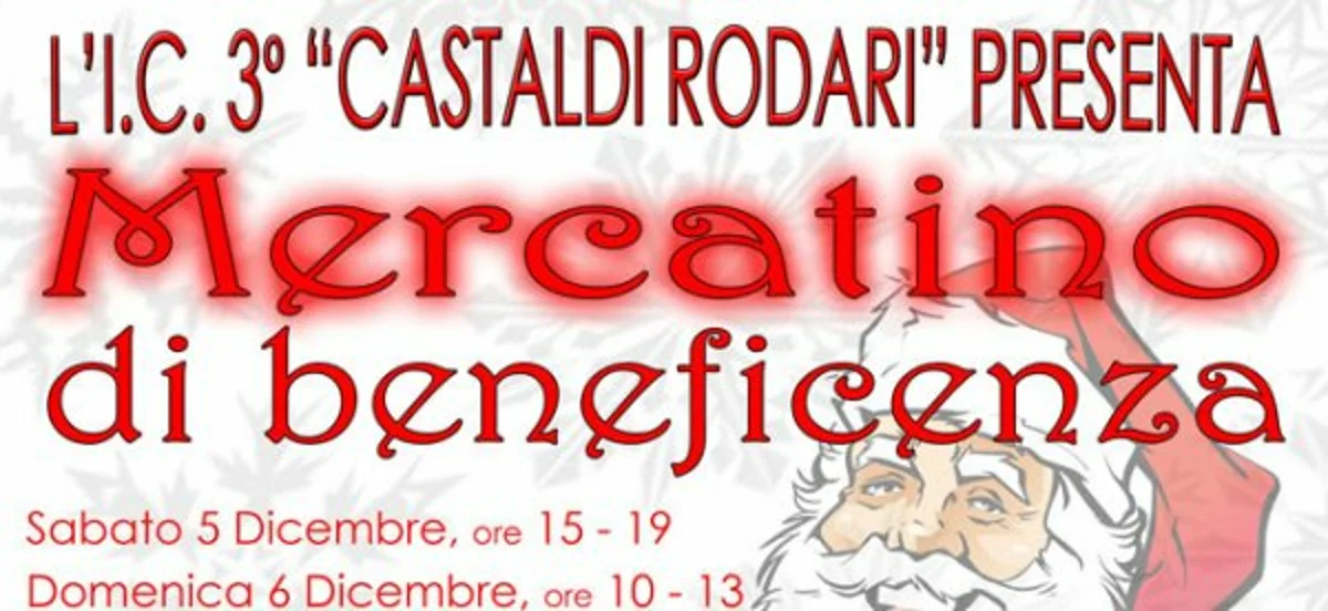 Boscoreale - Mercatino di Natale per beneficenza alla scuola Castaldi-Rodari