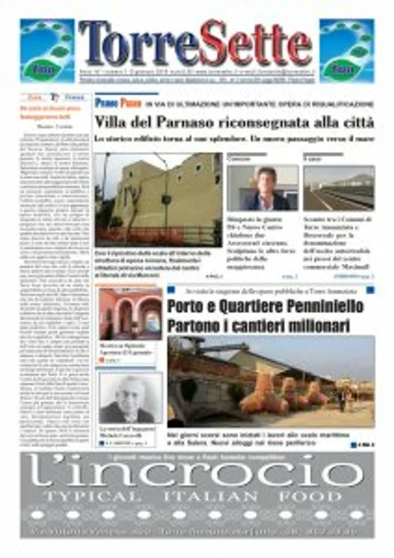 TorreSette in edicola da venerdì 8 gennaio 2016