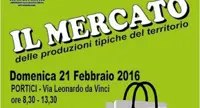 Portici - Mercatino delle produzioni tipiche in via Leonardo da Vinci