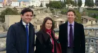 Ercolano - Il console generale di Francia in visita agli Scavi. Incontro con Buonajuto