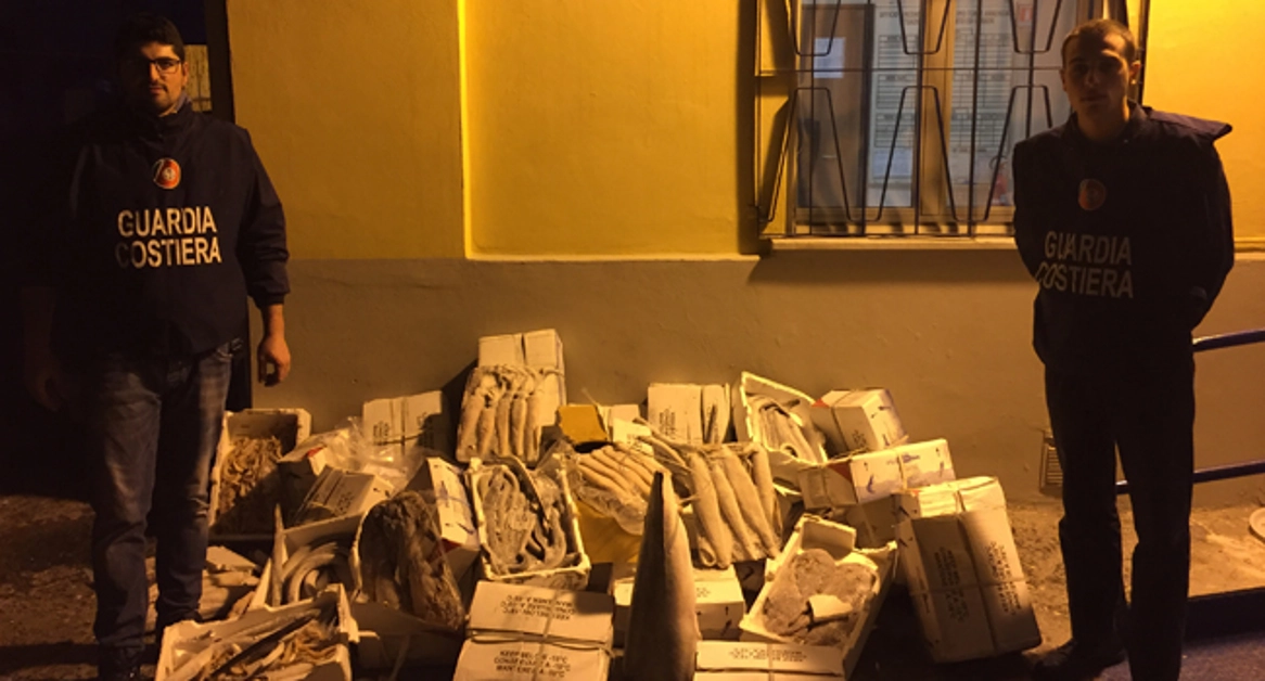 Torre Annunziata - Sequestrati 400 kg di prodotti ittici surgelati in cattivo stato di conservazione