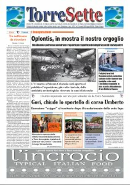 TorreSette in edicola da venerdì 4 marzo 2016