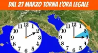 Torna l'ora legale: alle 2 del mattino di domenica 27 marzo lancette avanti di un'ora