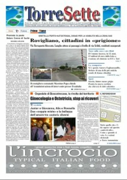 TorreSette in edicola da venerdì 15 aprile 2016