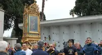 Torre Annunziata - Eruzione del Vesuvio di 110 anni fa, la Madonna della Neve in processione al Cimitero