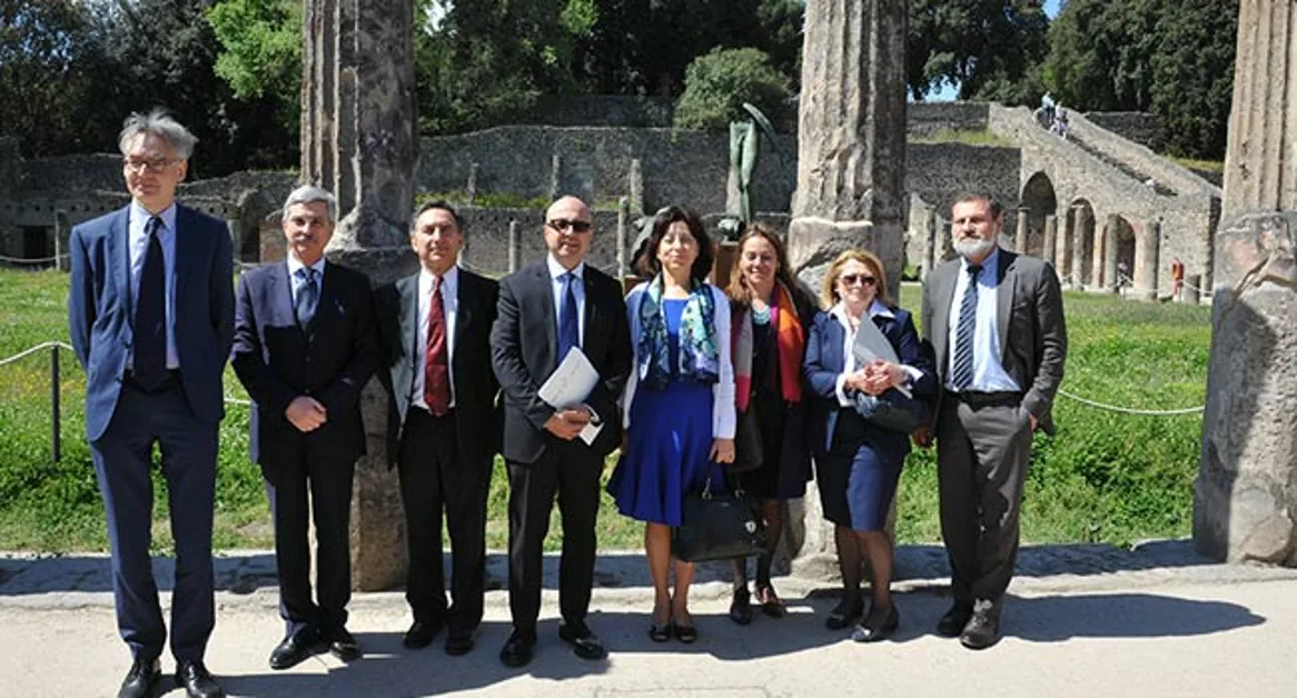 Scavi di Pompei, visita della Commissione Europea e del sottosegratario Cesaro