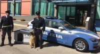 Napoli - Poliziotti salvano cane in autostrada e lo adottano