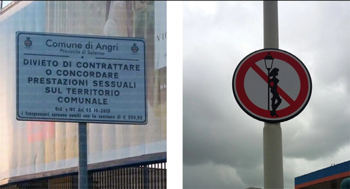 Torre Annunziata - Segnale antiprostitute, l'iniziativa in via Provinciale Sant'Antonio