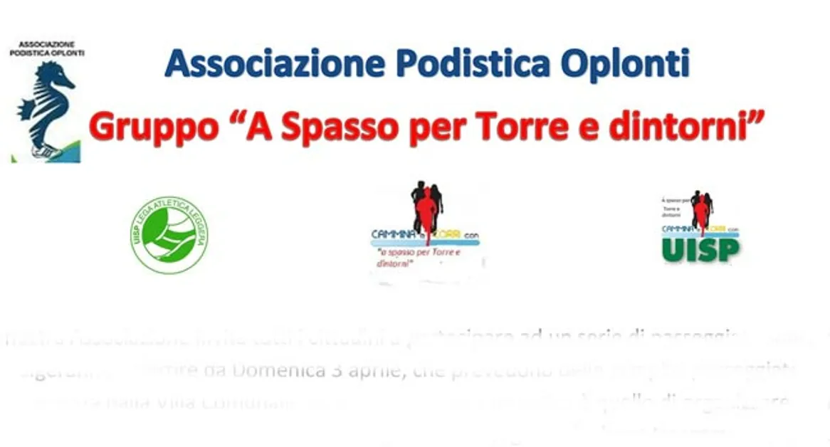 Torre Annunziata - Le passeggiate della salute dell'Associazione Podistica Oplonti