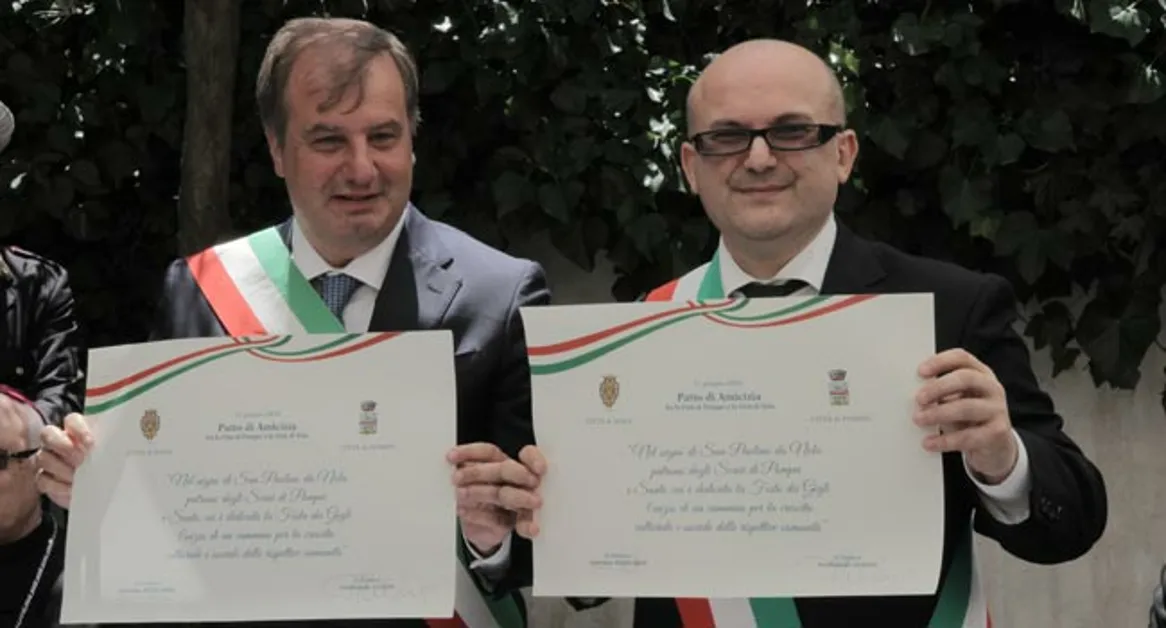 Siglato il patto di amicizia tra Nola e Pompei: sinergie turistiche, economiche e culturali