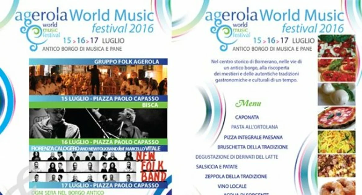 Agerola - World Music Festival, musica e degustazioni