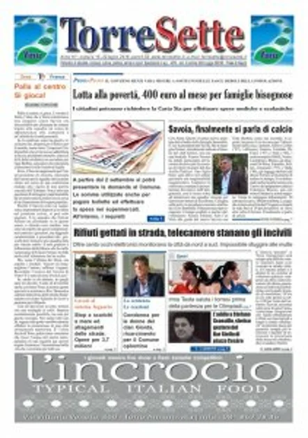 TorreSette in edicola da venerdì 22 luglio 2016