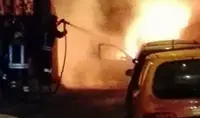 Torre Annunziata - Auto in fiamme nei pressi dell'oratorio salesiano