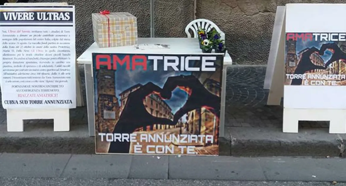 Torre Annunziata - Terremoto, iniziativa di solidarietà degli Ultras del Savoia
