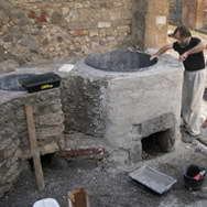 Pompei. Rivive un´antica tintoria degli scavi di Pompei