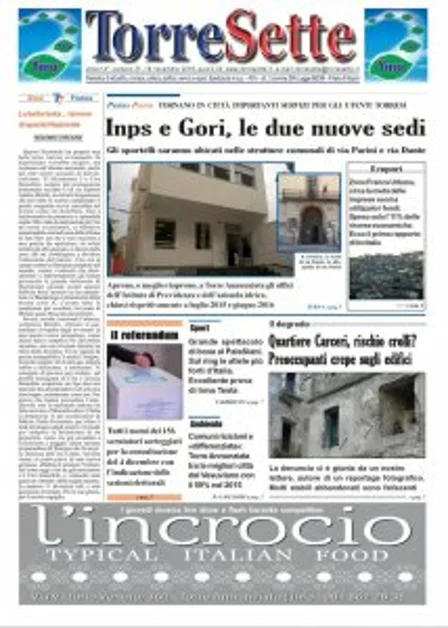 TorreSette in edicola da venerdì 18 novembre 2016
