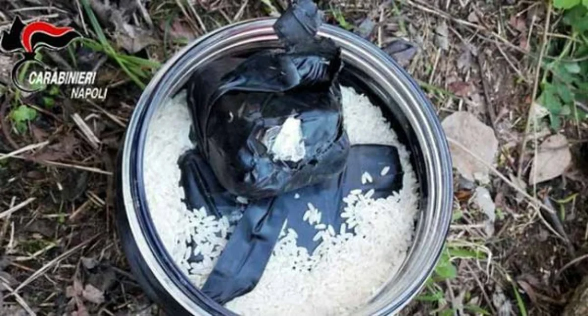 Sant'Anastasia (NA) - Cocaina occultata in secchio da vernice, indagini dei carabinieri