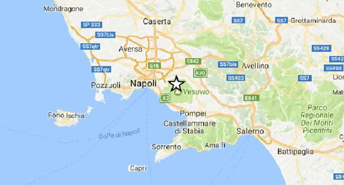 Massa di Somma - La terra trema alle falde del Vesuvio, scossa di magnitudo 2.0
