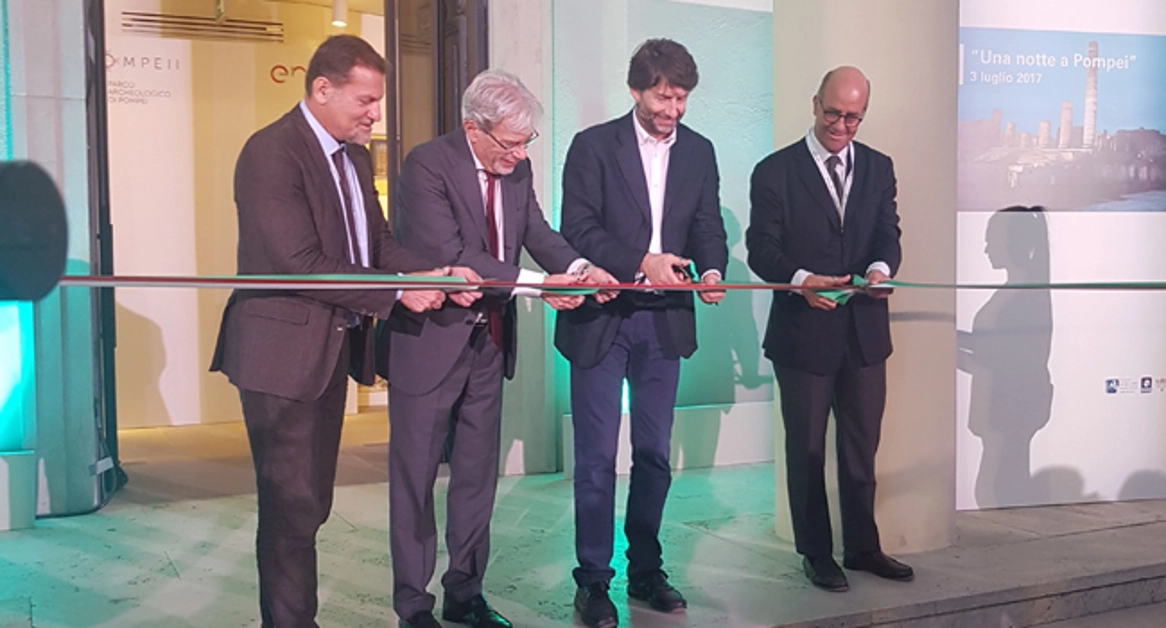 Nuovo impianto di illuminazione al Parco archeologico di Pompei