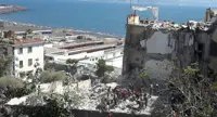 Torre Annunziata - Pochi istanti dopo il crollo della palazzina sulla Rampa Nunziante