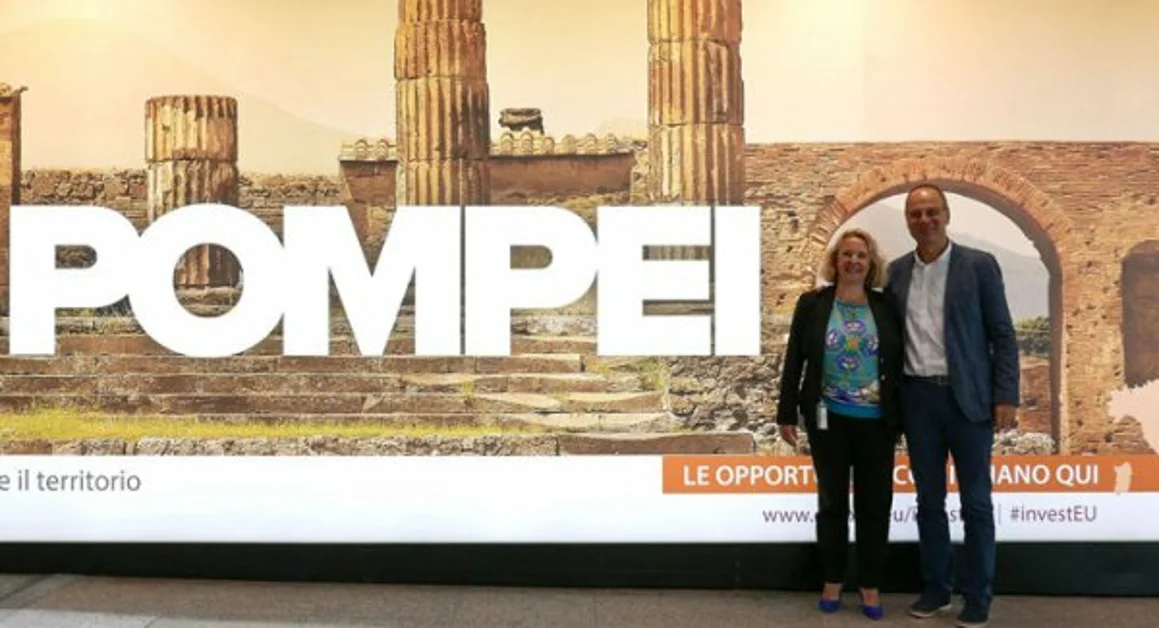 Grande Progetto Pompei, la campagna comunicazionale dell'UE sbarca a Fiumicino