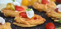 Pizzette di spaghetti fritti