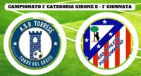 Torre del Greco - Esordio in campionato dell'Asd Torrese con il Poggiomarino