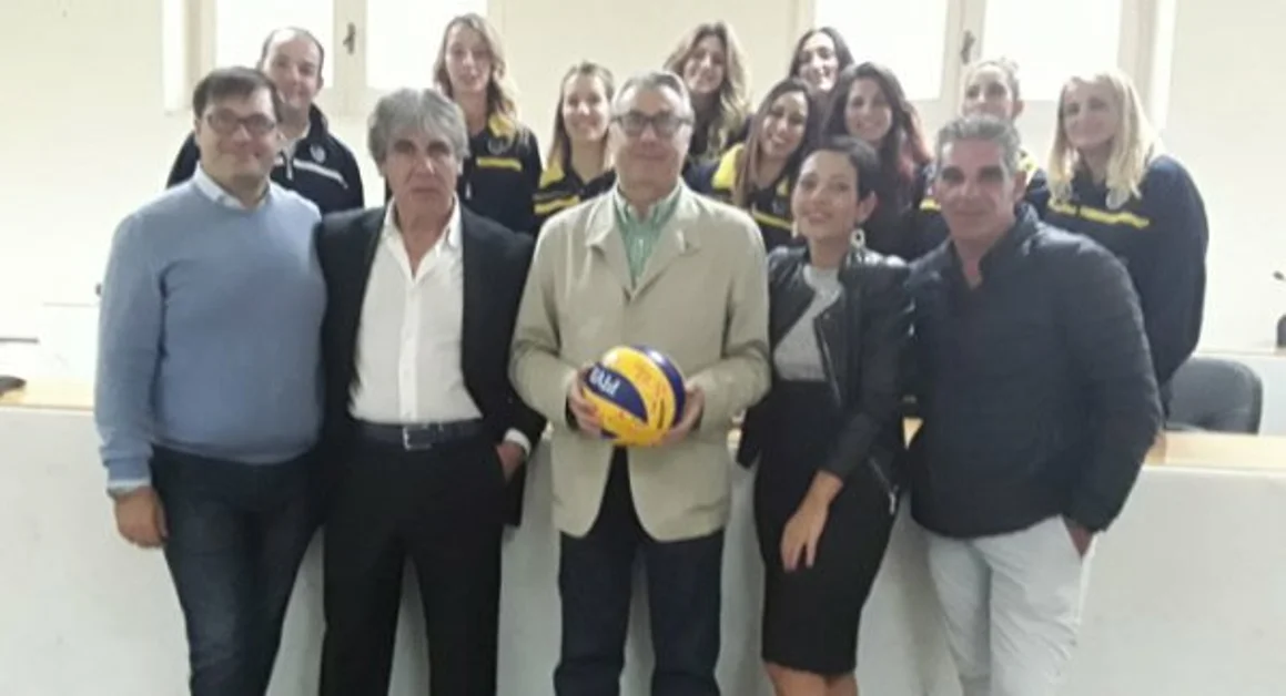 Boscoreale - La Givova Scafati Volley ricevuta dal sindaco Balzano