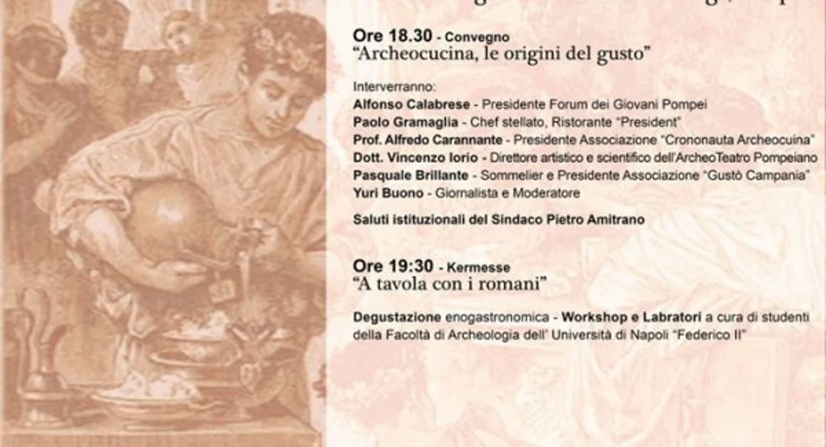 Pompei - I giovani del Forum ripartono dall'archeologia del gusto