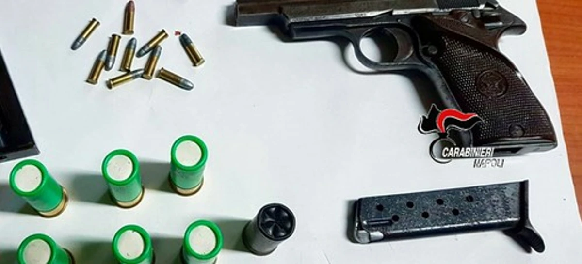 Acerra (NA) - Cani dei carabinieri fiutano armi nel vano motore di un frigo, arrestato 50enne