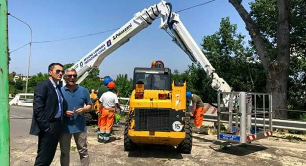 Pompei - Iniziati i lavori di messa in sicurezza in via Ripuaria