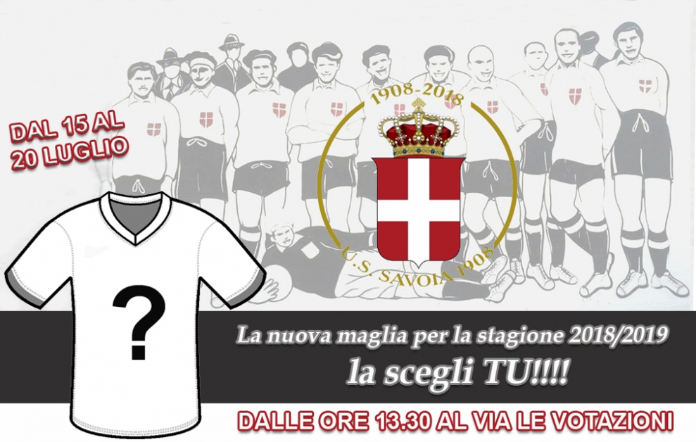 Savoia, i tifosi scelgono la maglia 2018/2019: ecco le cinque divise proposte