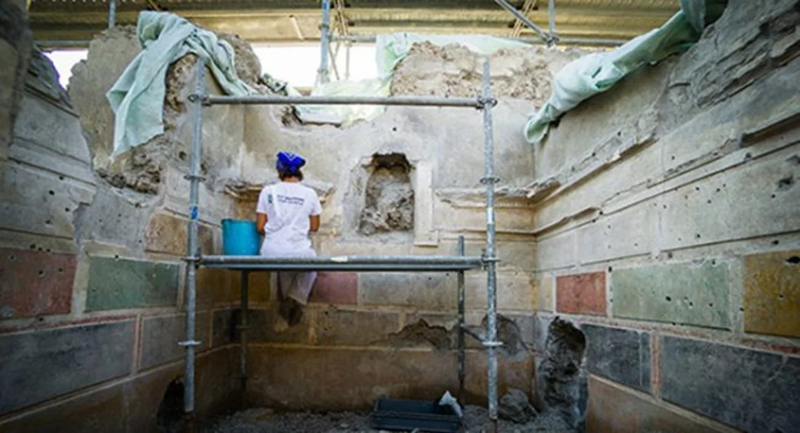 Pompei - La domus di Giove riemersa dagli scavi nella Regio V era del senatore di Ercolano Marco Nonio Balbo?