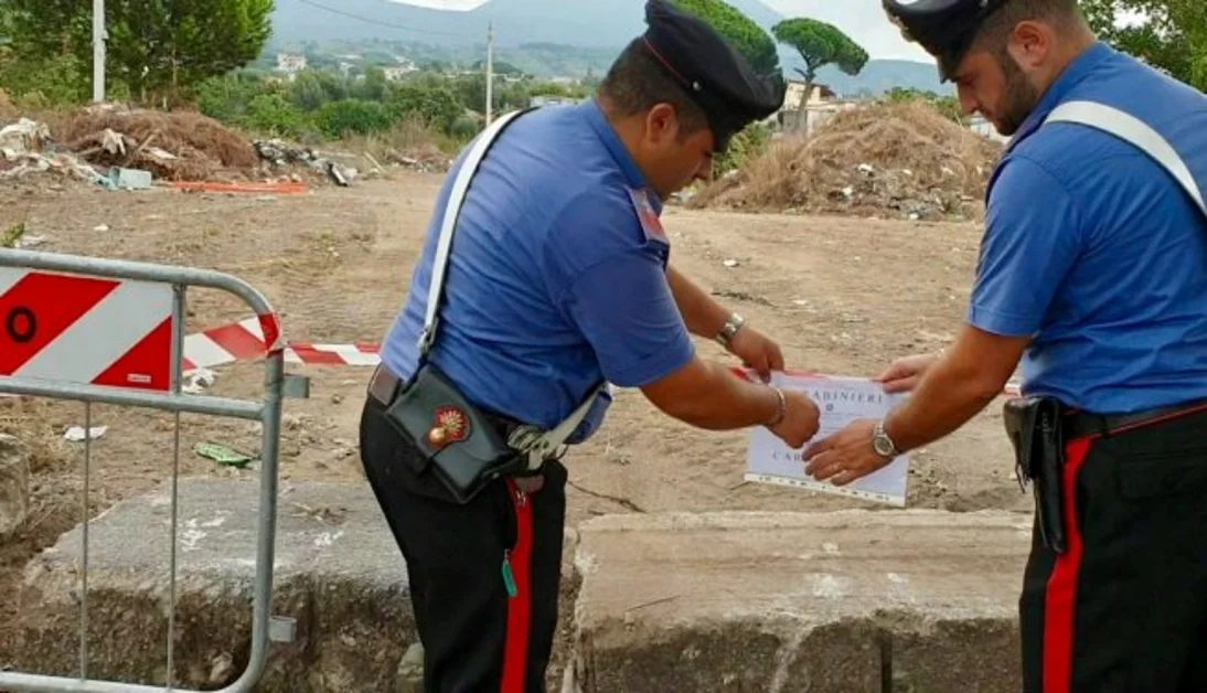 Sequestrata maxi discarica di amianto in un terreno a Ercolano
