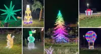 Torre Annunziata - In anteprima le luci artistiche natalizie nel parco di Villa Parnaso